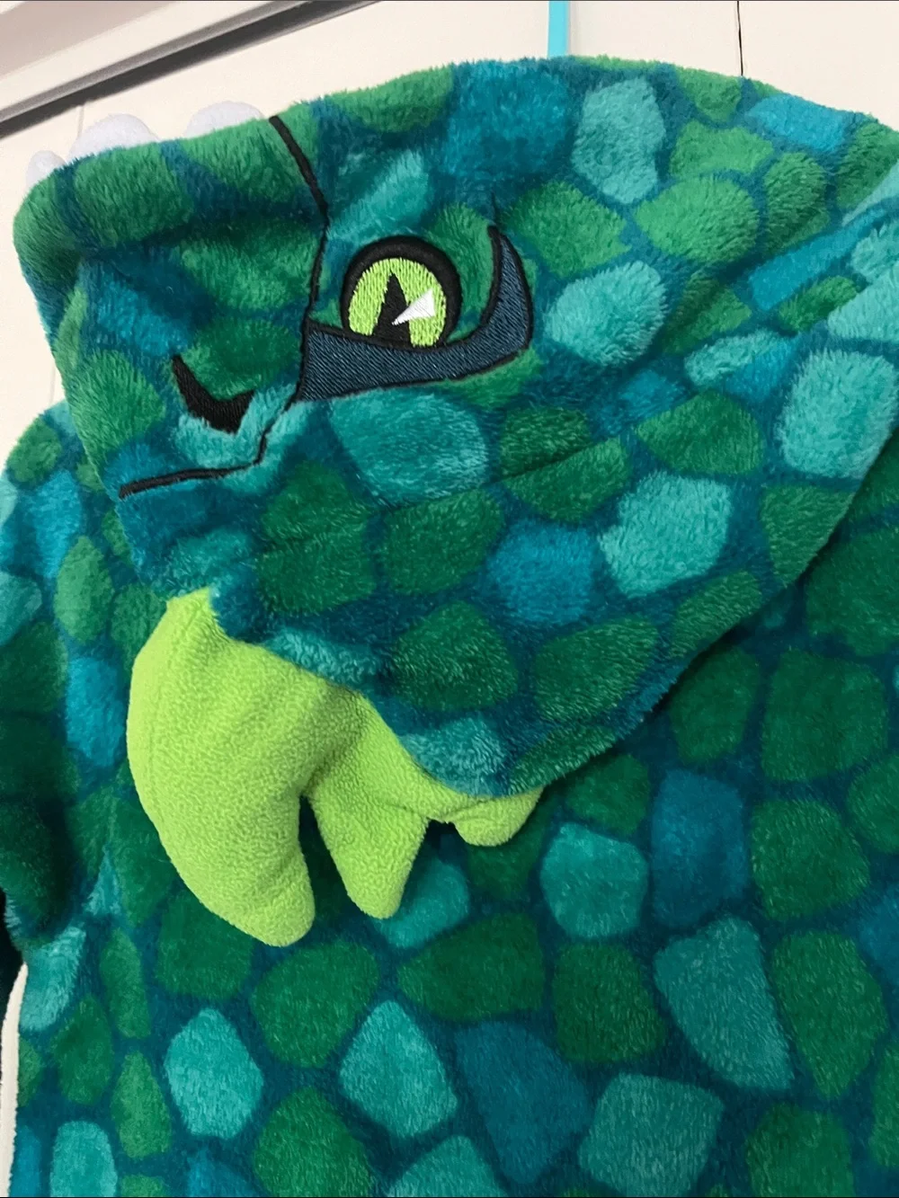 Cozy Green & Teal Hooded Kids One-Piece Bodysuit